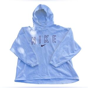 VTG Nike Sweatshirt Men M White Red Big Logo Swoosh Gray Tag 90s USA